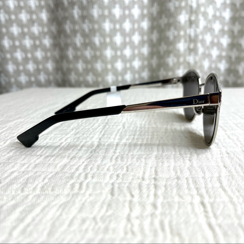 CHRISTIAN DIOR Sunglasses Marble Silver w/case NWT - Picture 10 of 16